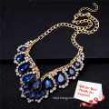 Luxurious Big Blue Gemstone High Quality Jewelry Necklace Gifts